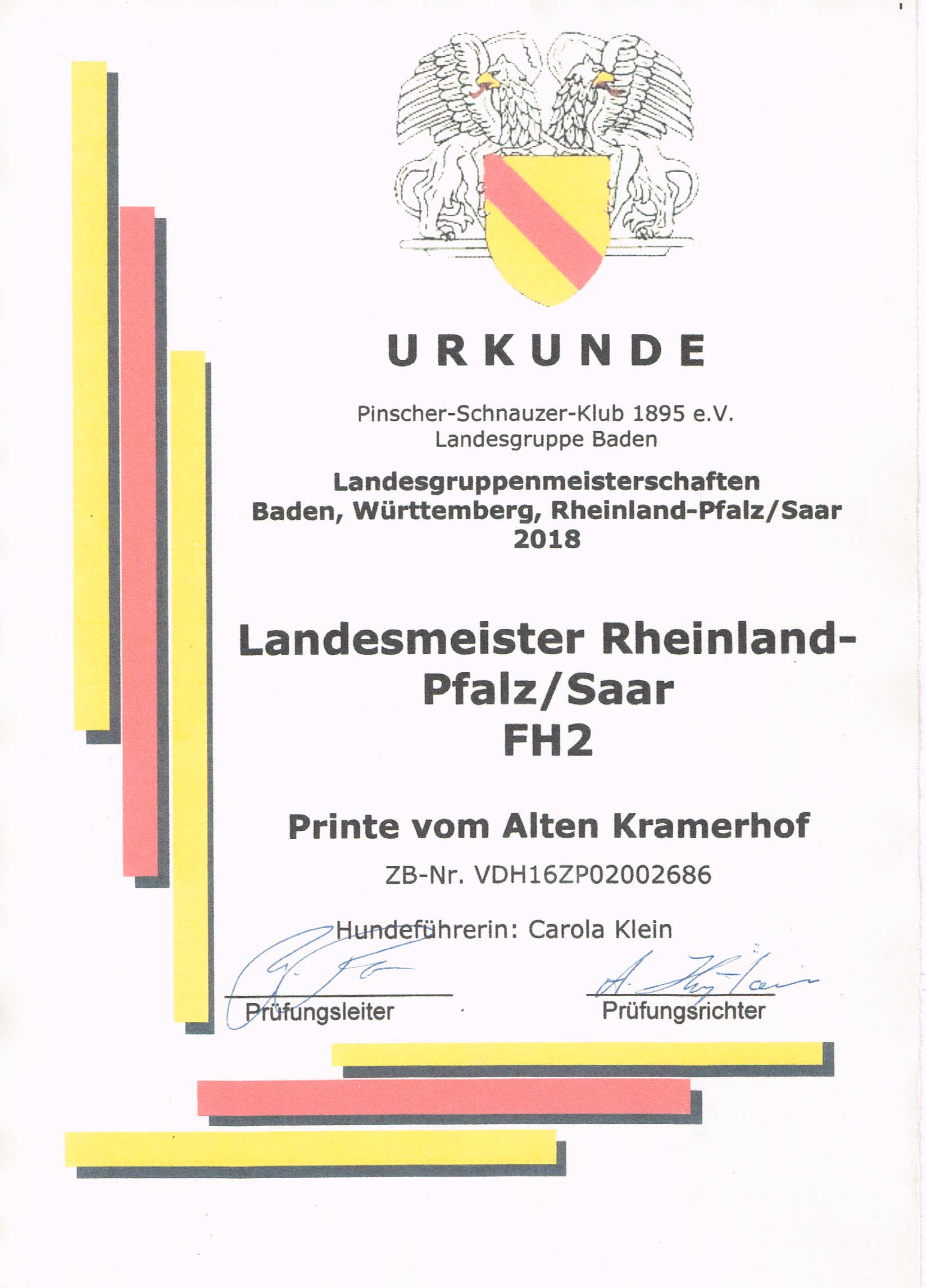 Vítěz Německa Printe vom Alten Kramerhof